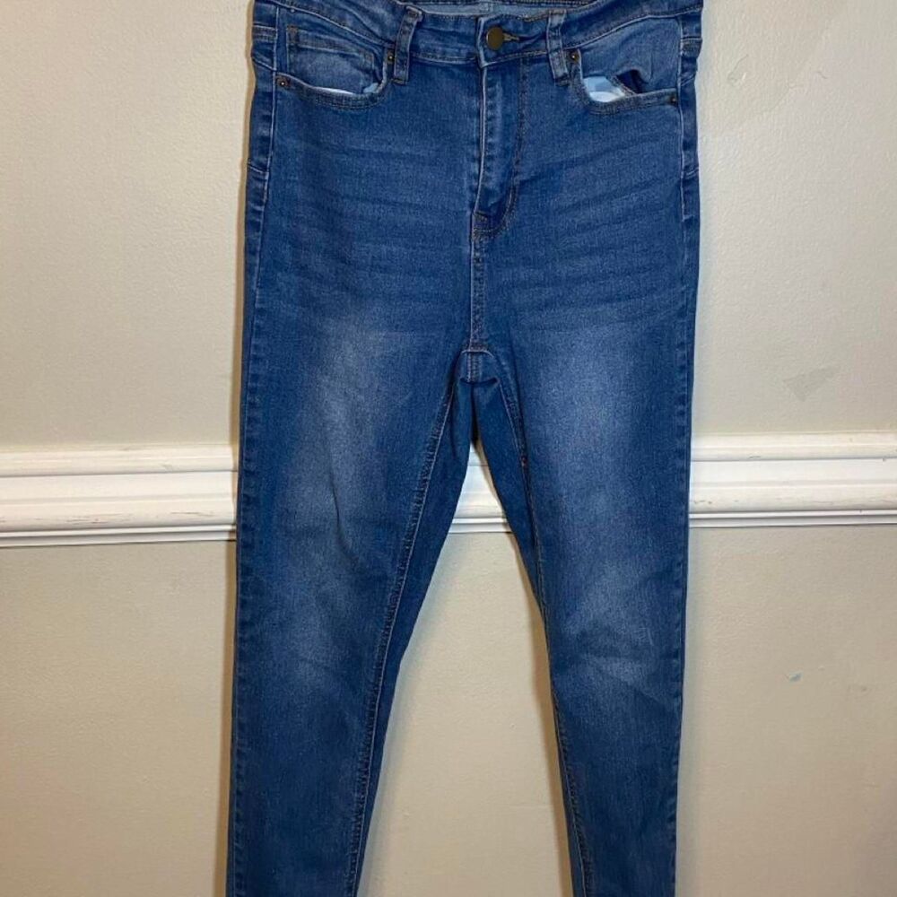 Fashion-nova Women's Blue and Navy Jeans